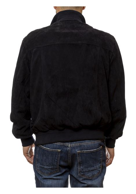 blue suede jacket PK BY PASKAL | 004CAM-BLU